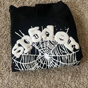 Black Sp5der worldwide hoodie medium size